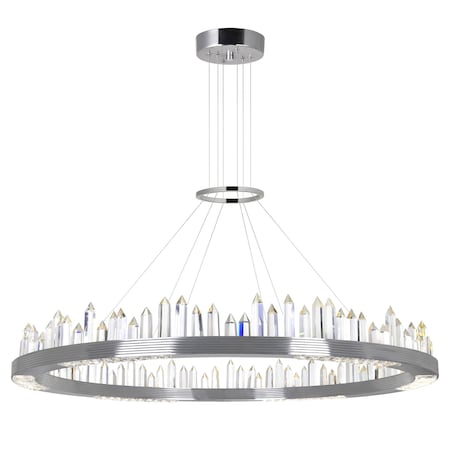 Cwi Lighting Agassiz LED Chandelier With Polished Nickel Finish 1218P40-613